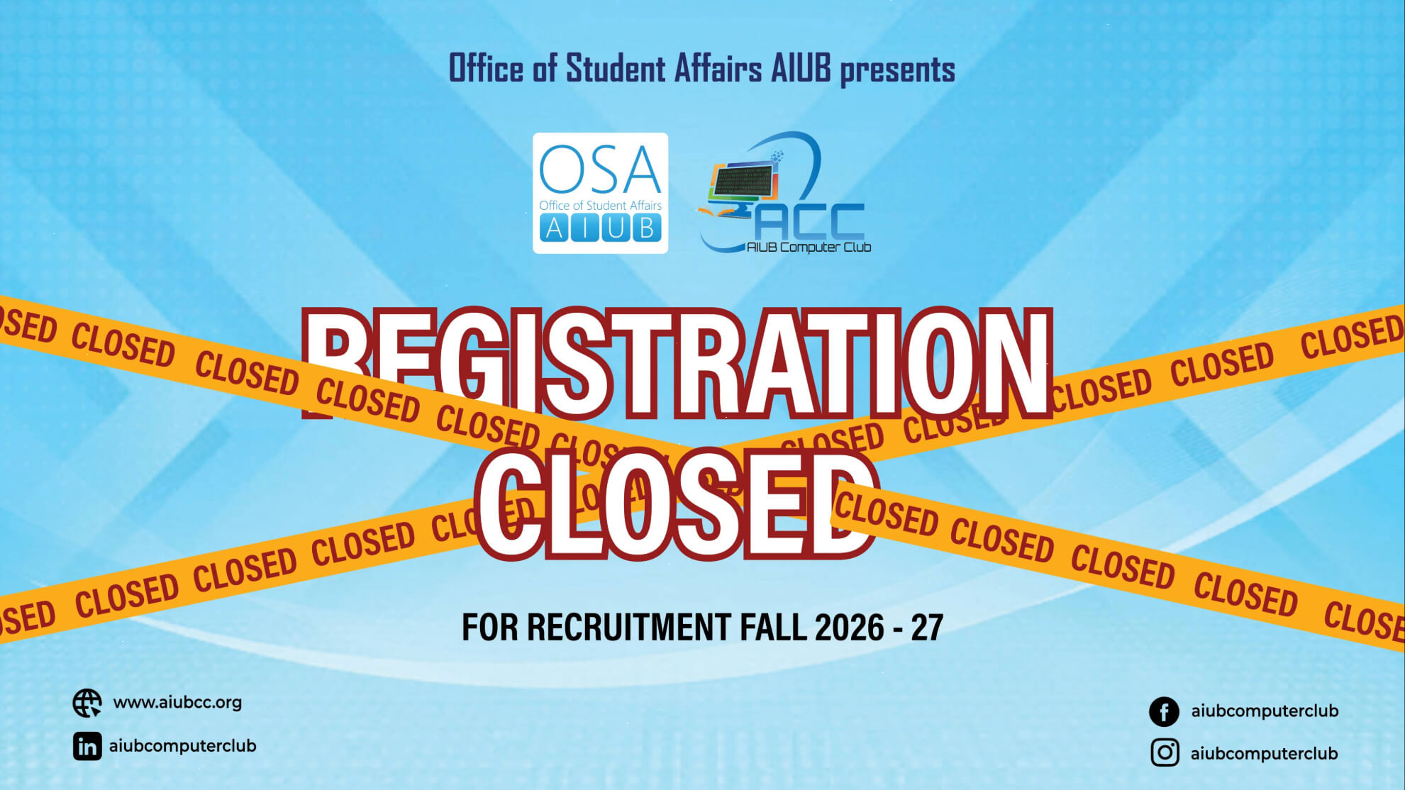 ACC Recruitment Banner